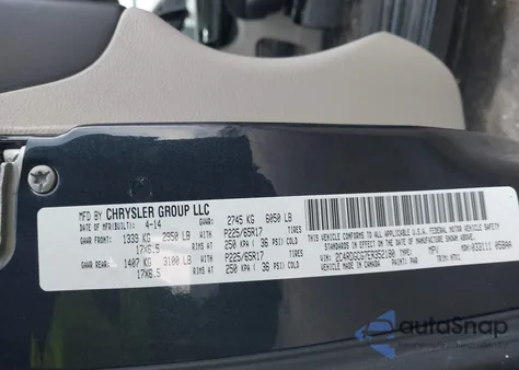 2014 Dodge Grand Caravan Sxt from USA, damaged, VIN 2C4RDGCG7ER352180